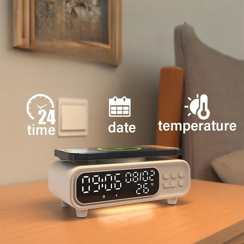 Réveil chargeur induction moderne