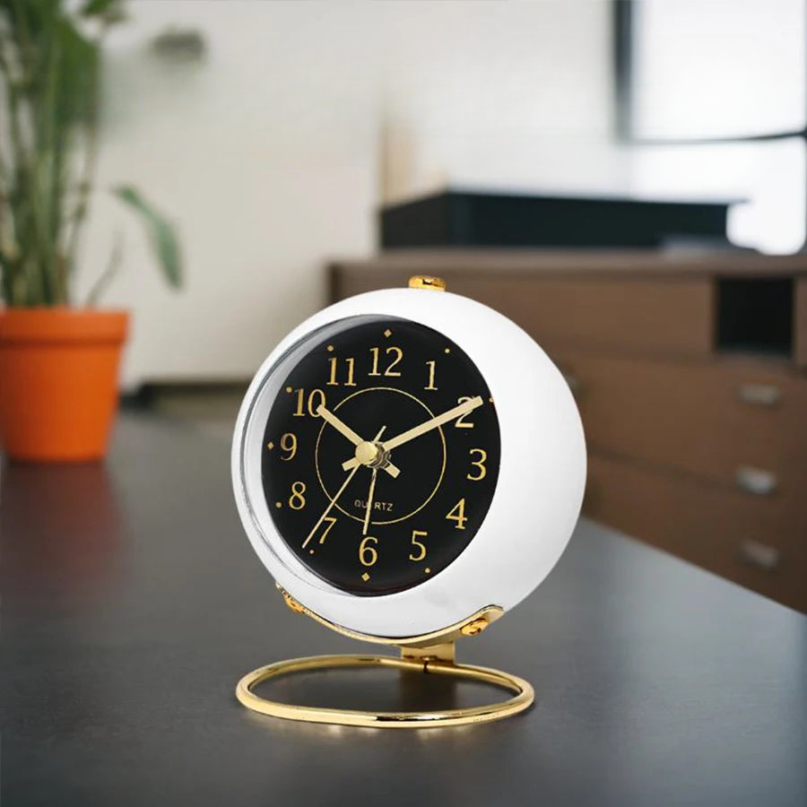 Réveil analogique design rond