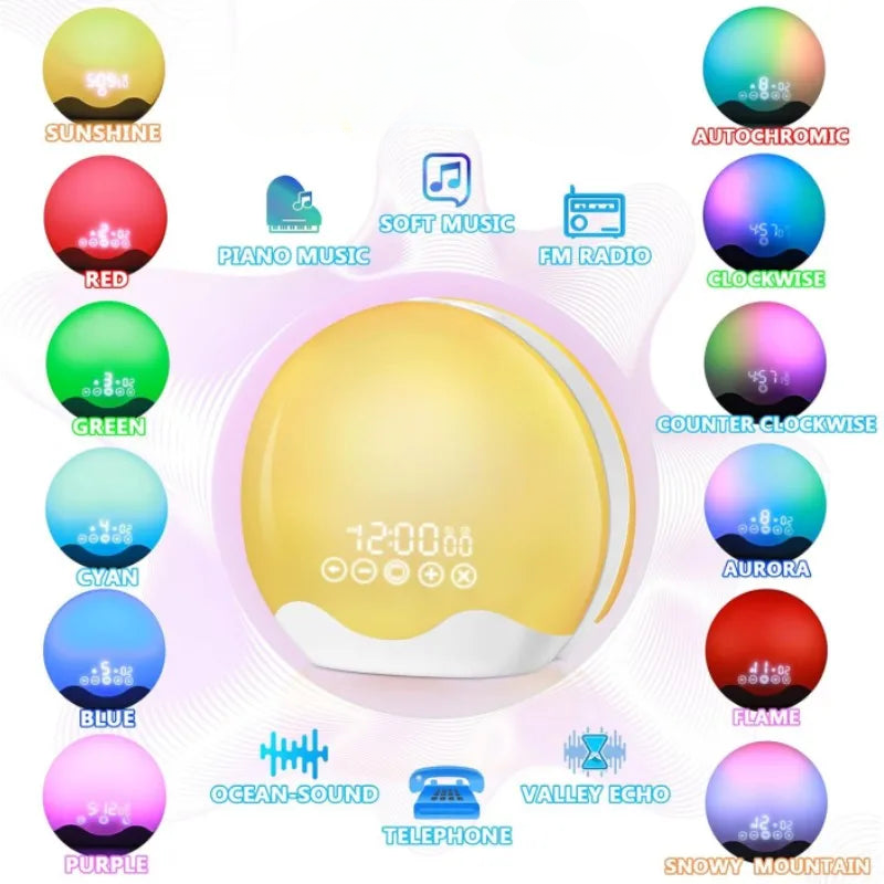 Réveil lumineux couleur