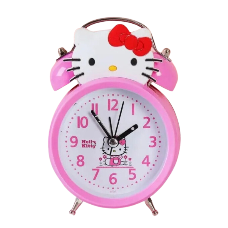Réveil hello kitty rond