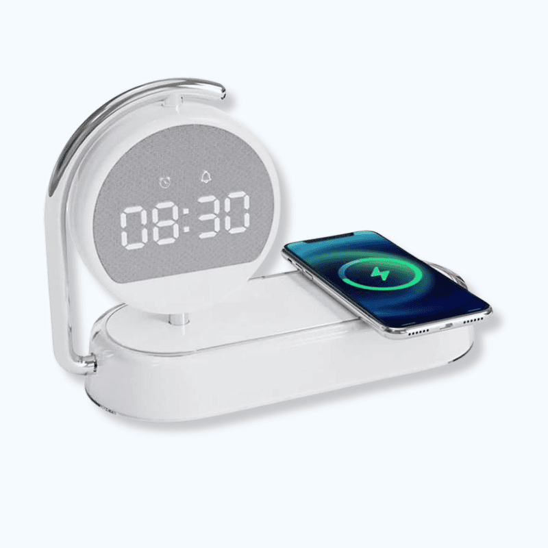 Réveil simulateur d'aube avec chargeur induction