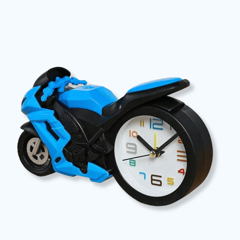 Réveil garçon moto
