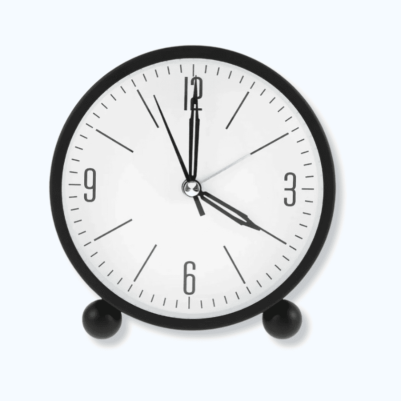 Réveil analogique rond