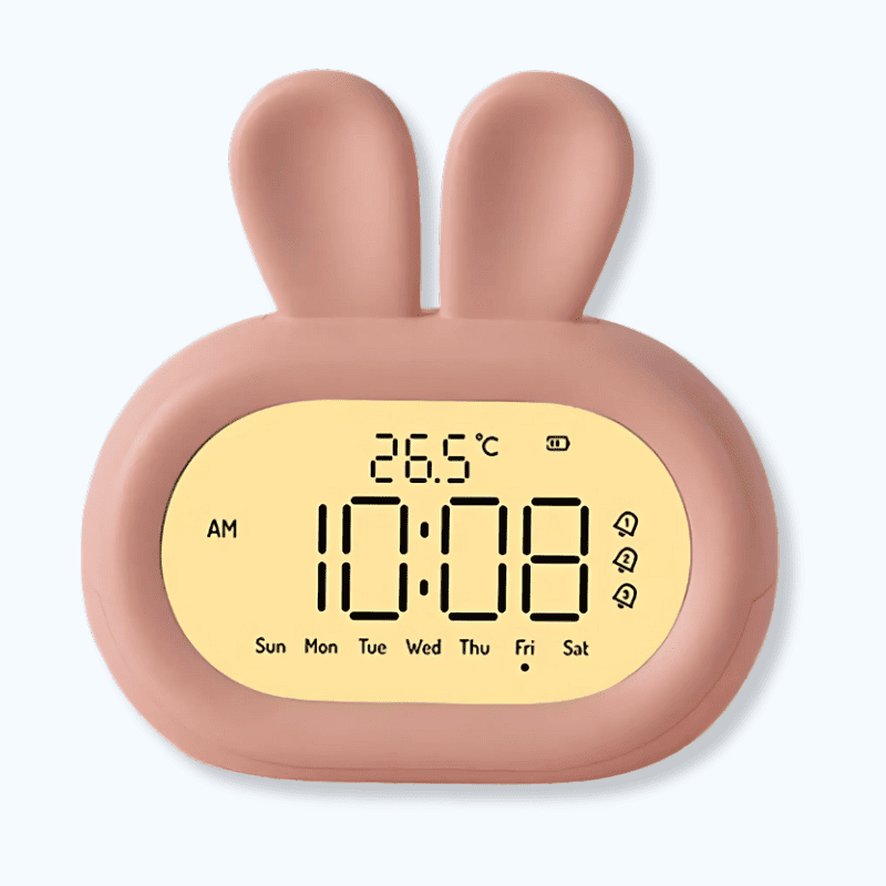 Réveil lapin veilleuse