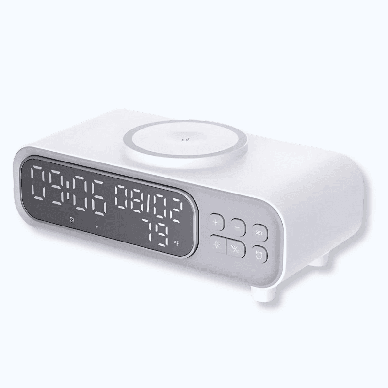 Réveil chargeur induction moderne