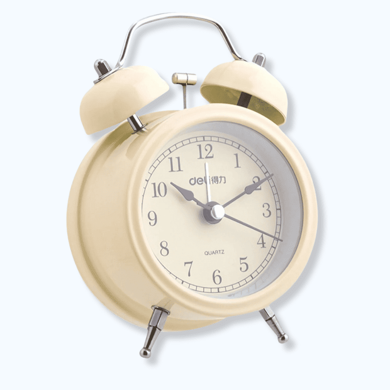 Réveil simple beige