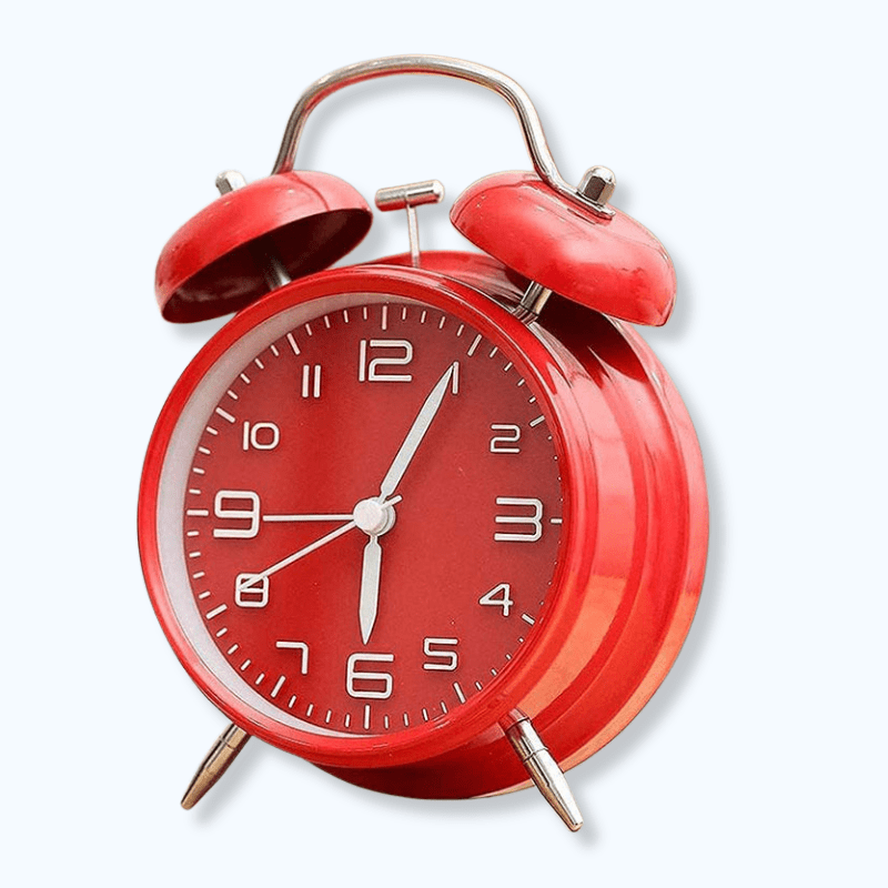 Réveil vintage rouge