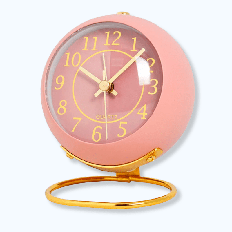 Réveil vintage rose