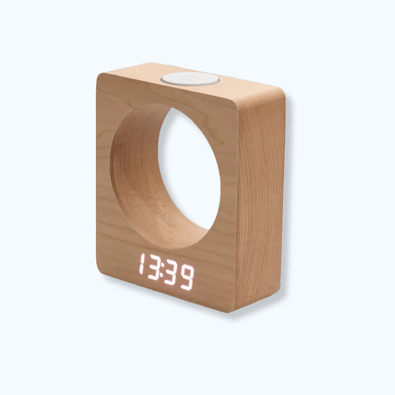Réveil bois design