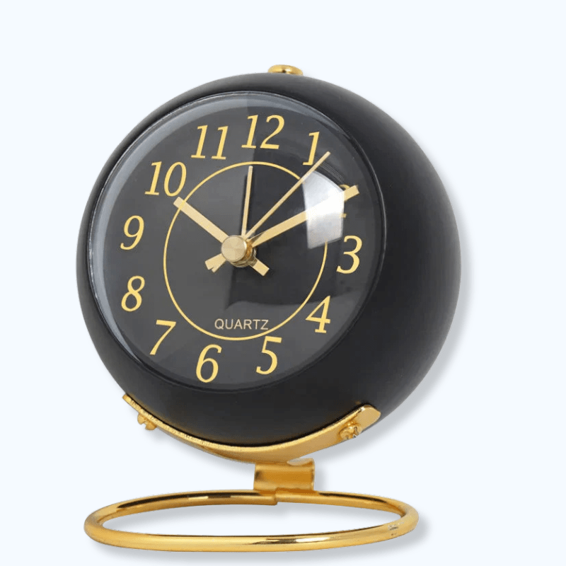 Réveil vintage noir