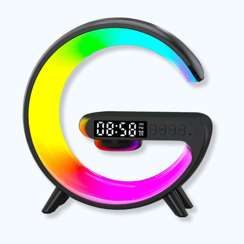 Réveil chargeur induction lampe