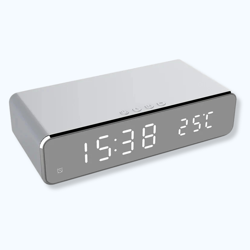 Réveil chargeur induction avec température