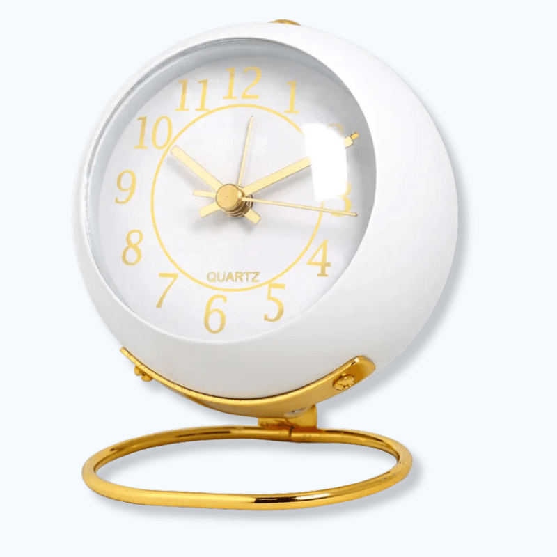 Réveil vintage blanc
