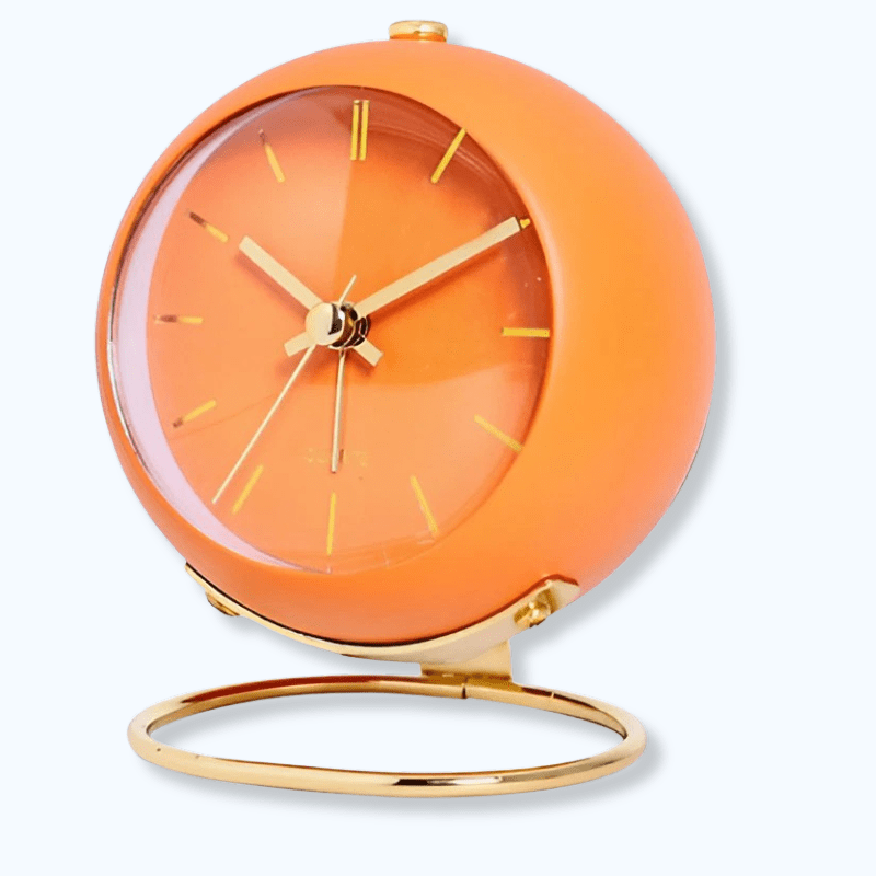 Réveil vintage orange