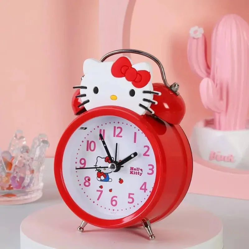 Réveil hello kitty rond