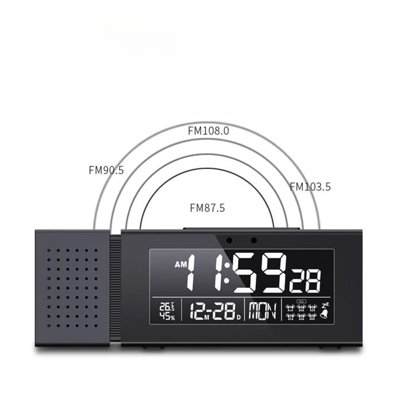 Radio réveil lumineux