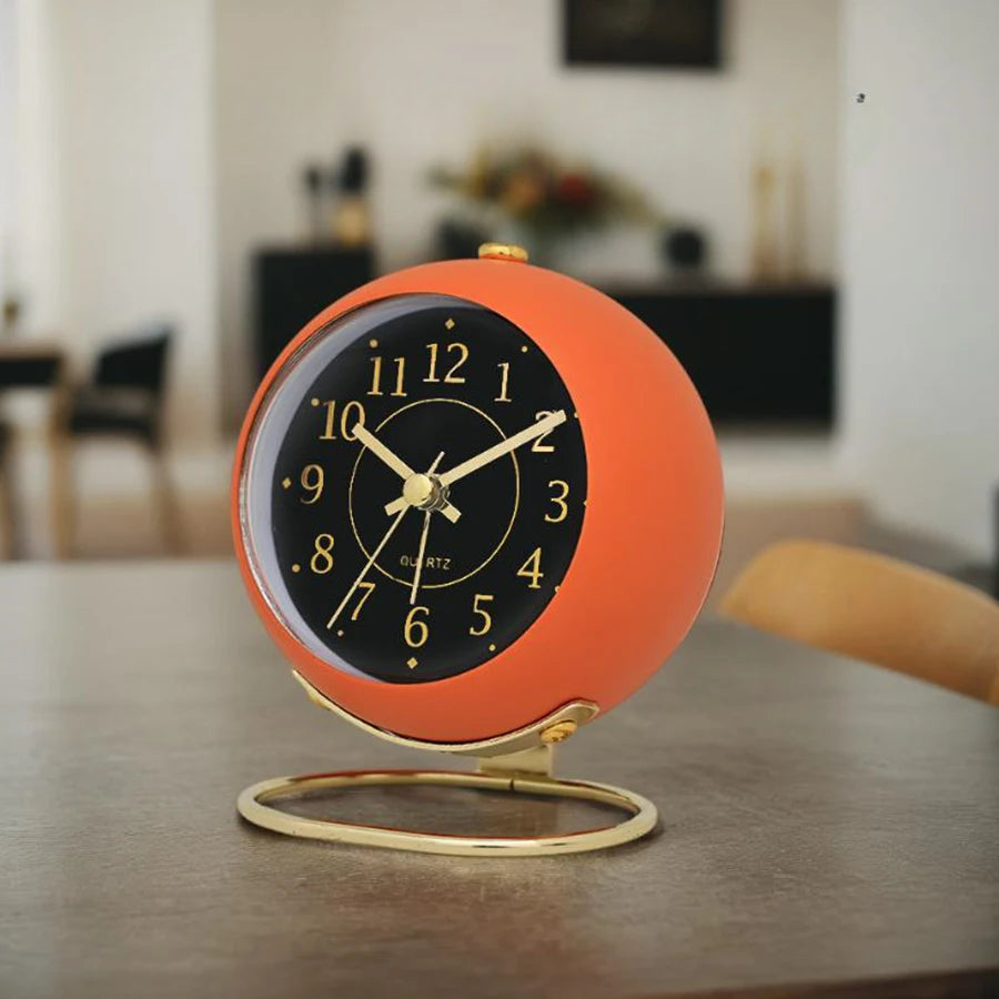 Réveil analogique design rond
