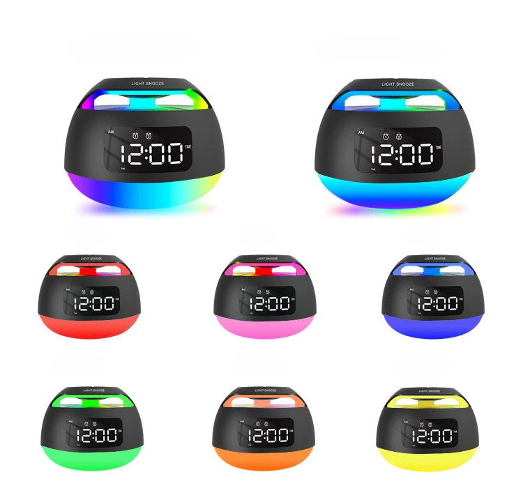 Radio réveil lumineux bluetooth
