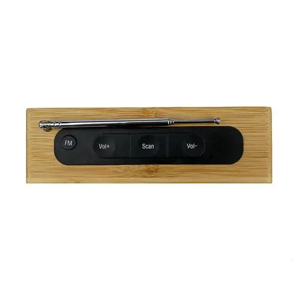 Radio réveil bois