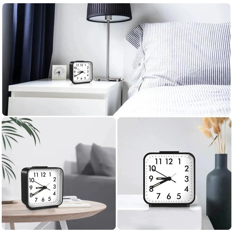 Réveil à pile quartz lumineux