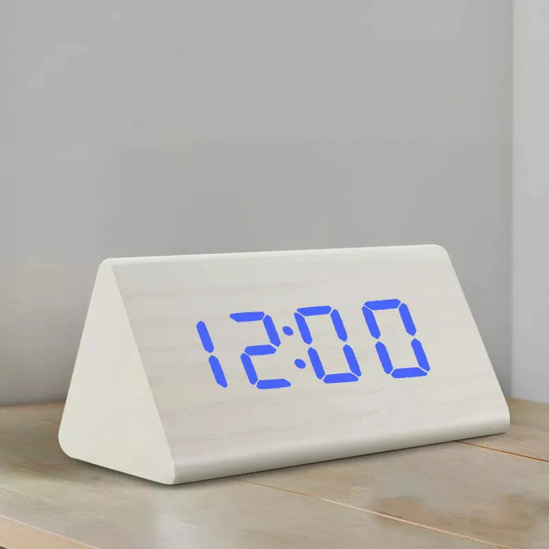 Réveil bois blanc