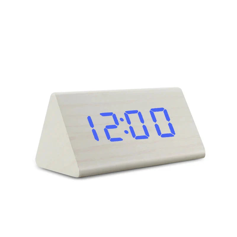 Réveil bois blanc
