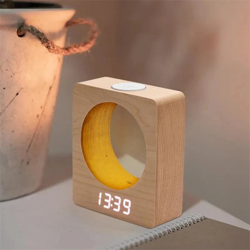Réveil bois design