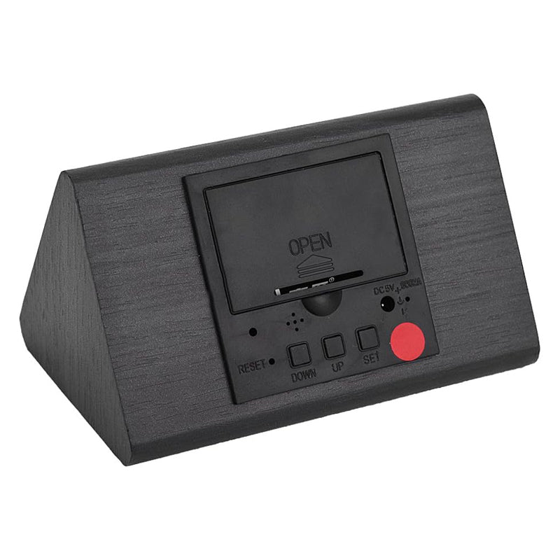 Réveil bois noir