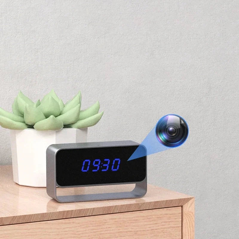 Réveil caméra espion avec vision nocturne