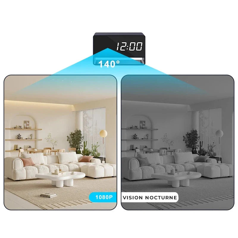 Réveil caméra espion full HD