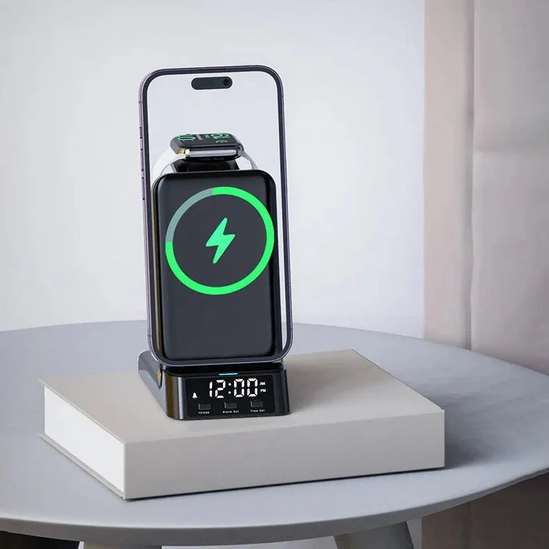 Réveil chargeur induction Apple et Samsung