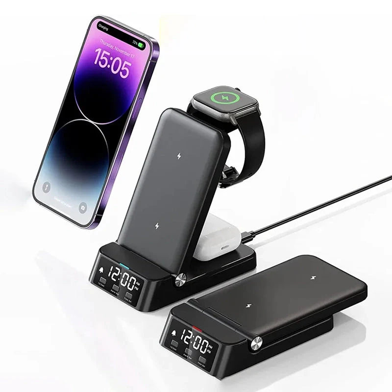 Réveil chargeur induction Apple et Samsung