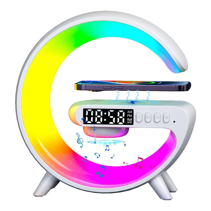 Réveil chargeur induction avec lampe