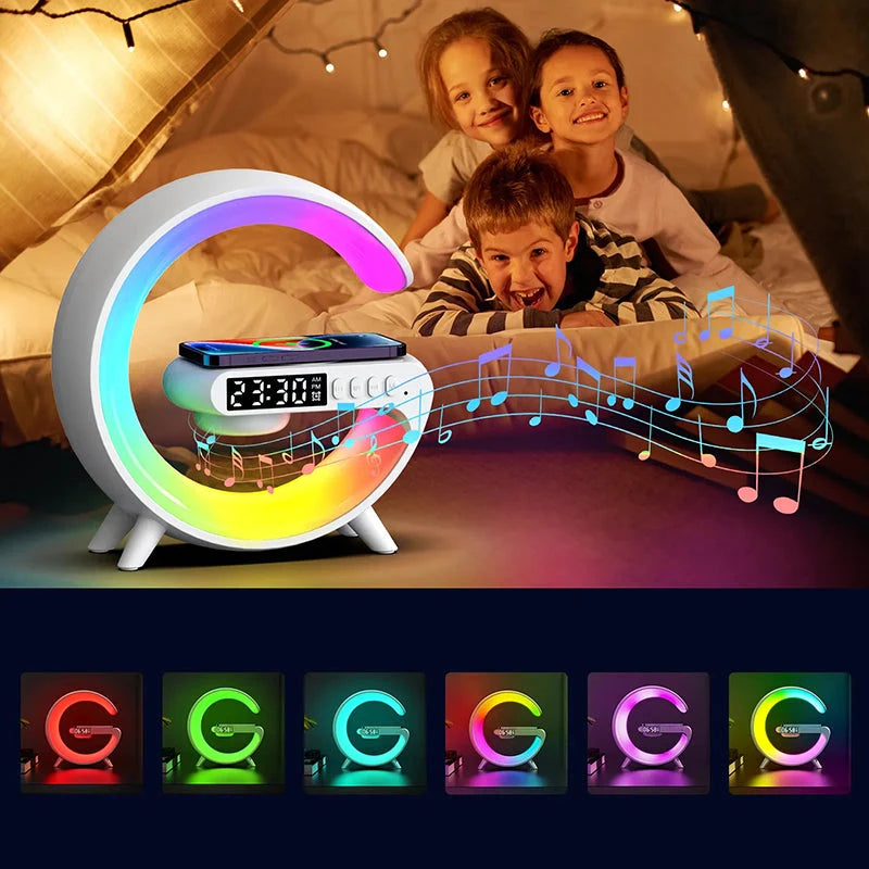 Réveil chargeur induction avec lampe