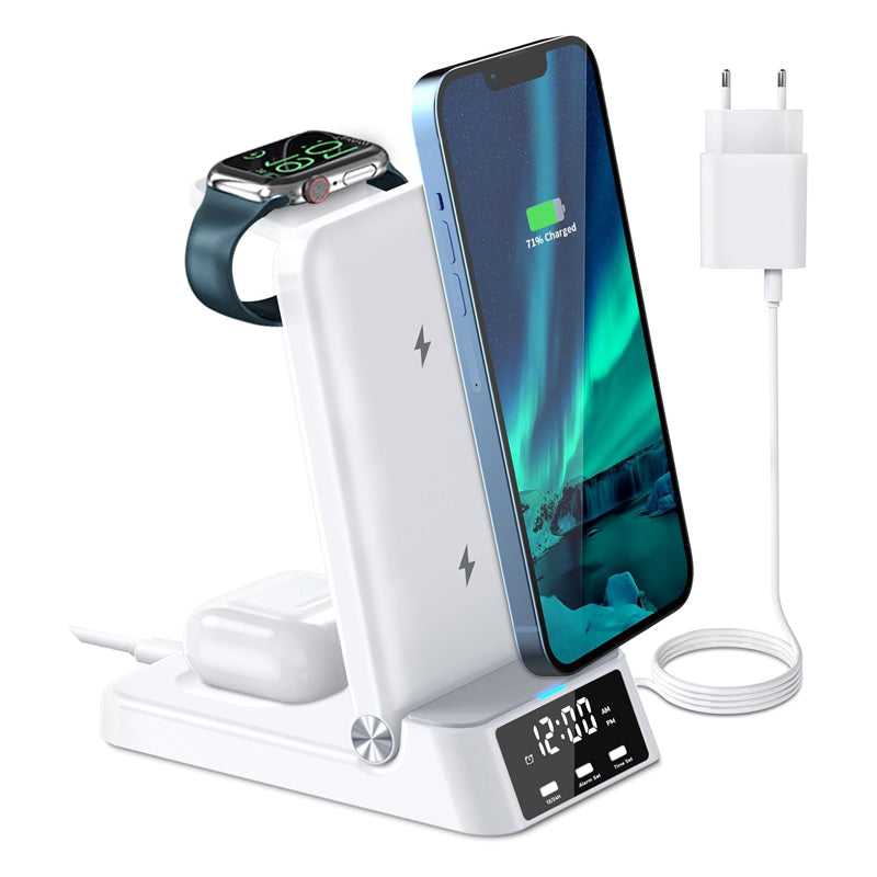 Réveil chargeur induction Iphone et Samsung