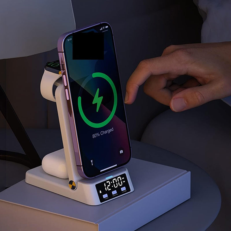 Réveil chargeur induction Iphone et Samsung