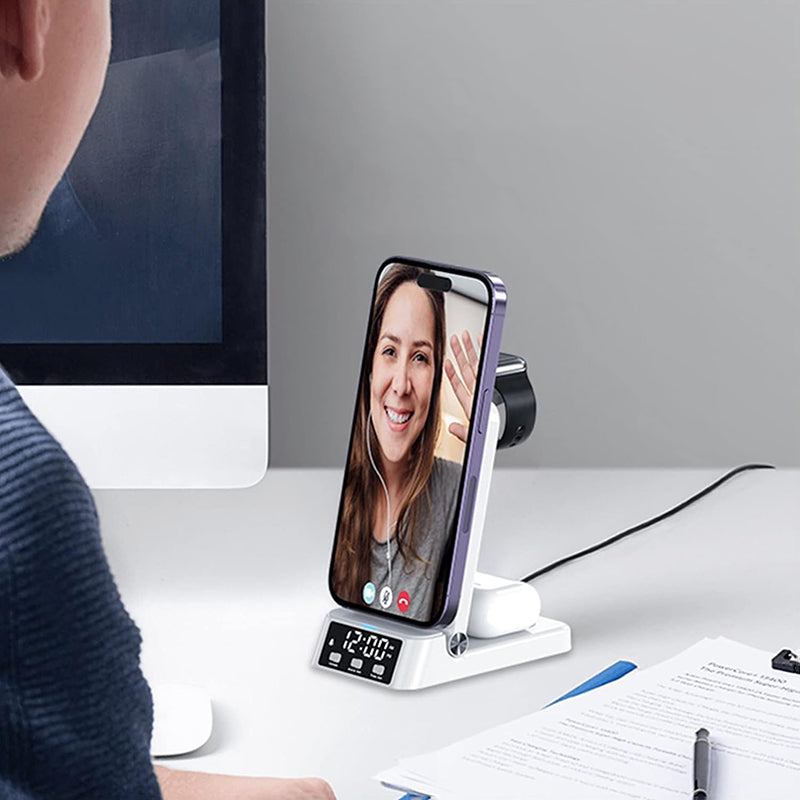Réveil chargeur induction Iphone et Samsung