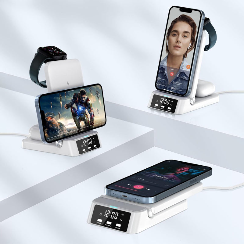 Réveil chargeur induction Iphone et Samsung