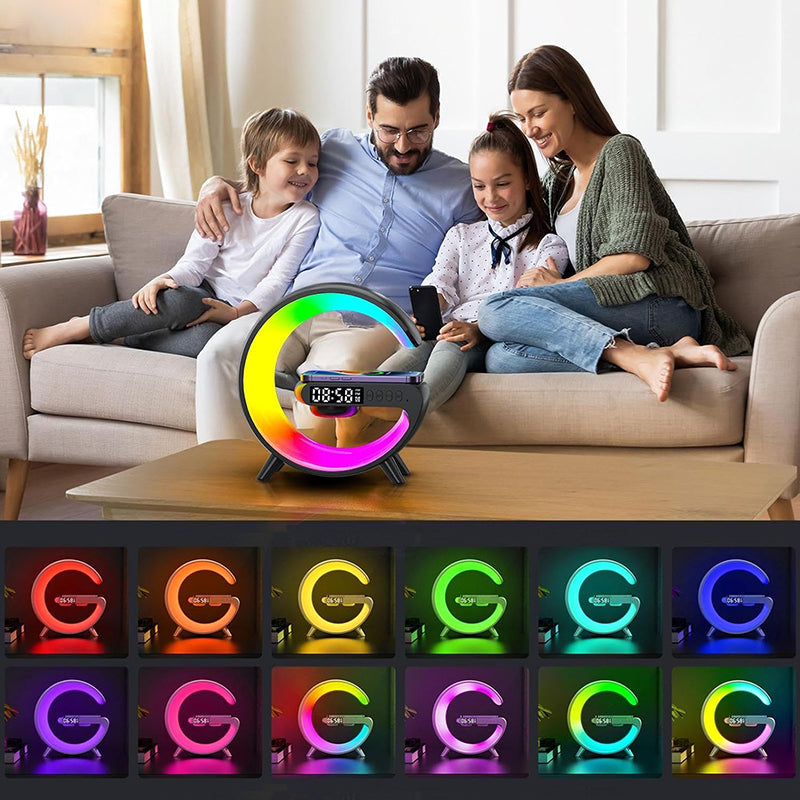 Réveil chargeur induction lampe