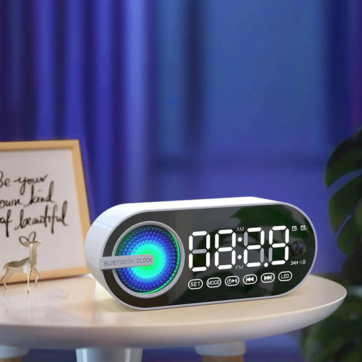 Réveil connecté avec radio FM
