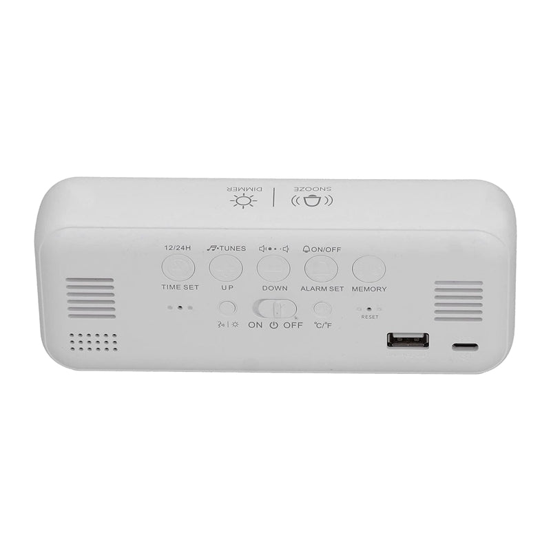 Réveil digital blanc