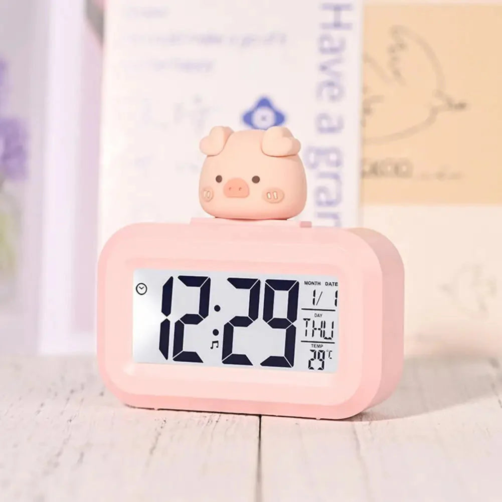 Réveil fille 10 ans rose poudré