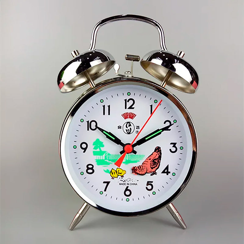 Réveil mécanique avec trotteuse