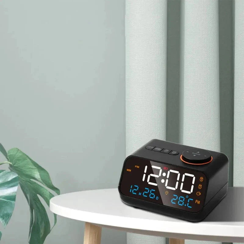 Réveil numérique batterie avec radio