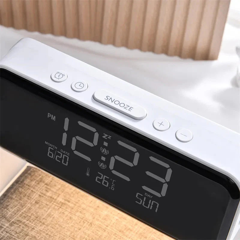 Réveil numérique chargeur sans fil