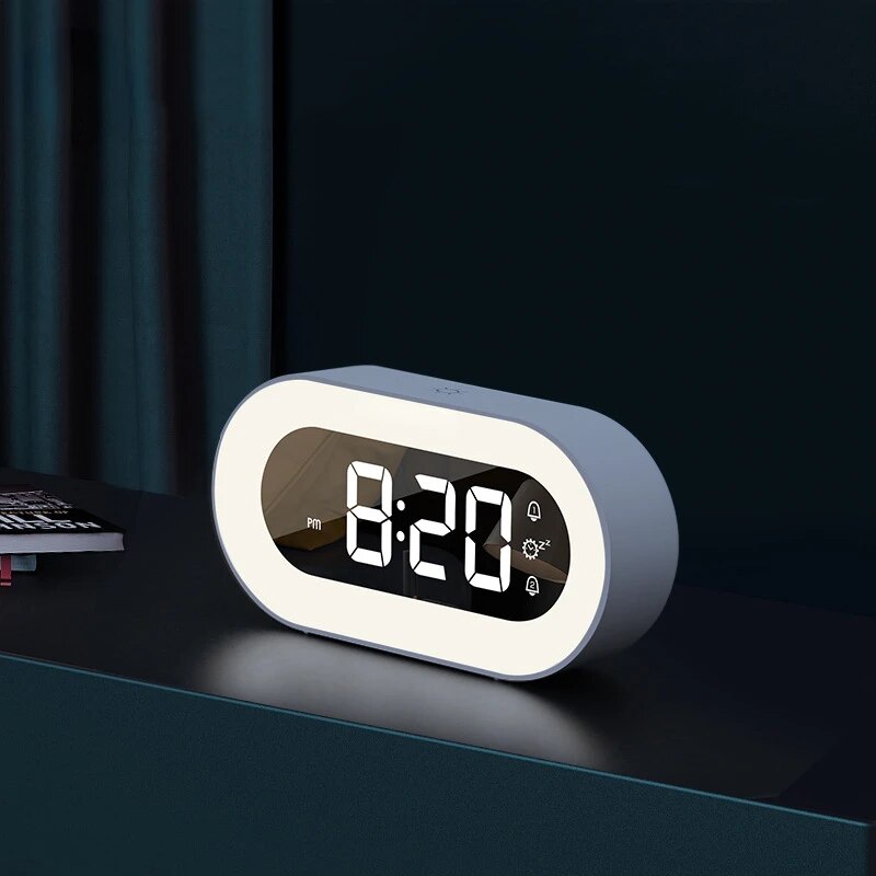 Réveil numérique design avec éclairage led