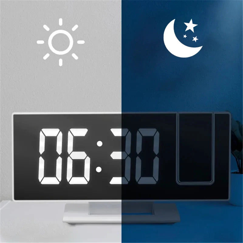 Réveil projecteur blanc