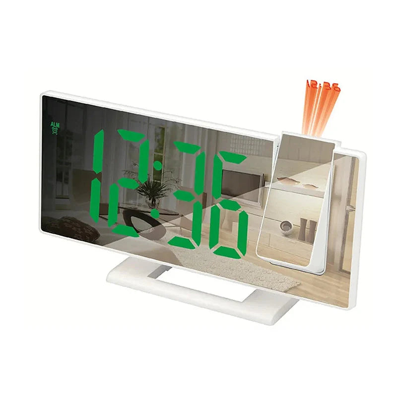 Réveil projecteur blanc