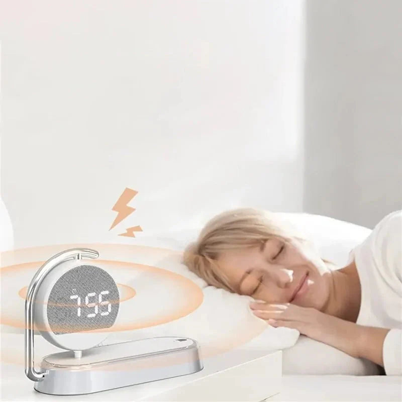 Réveil simulateur d'aube avec chargeur induction