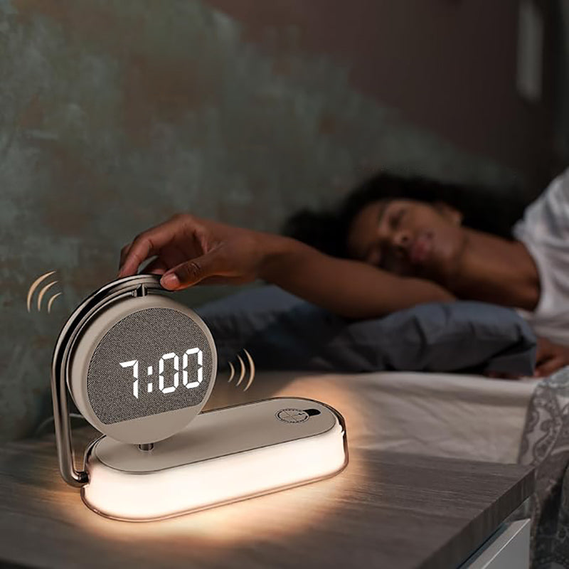 Réveil simulateur d'aube avec chargeur induction